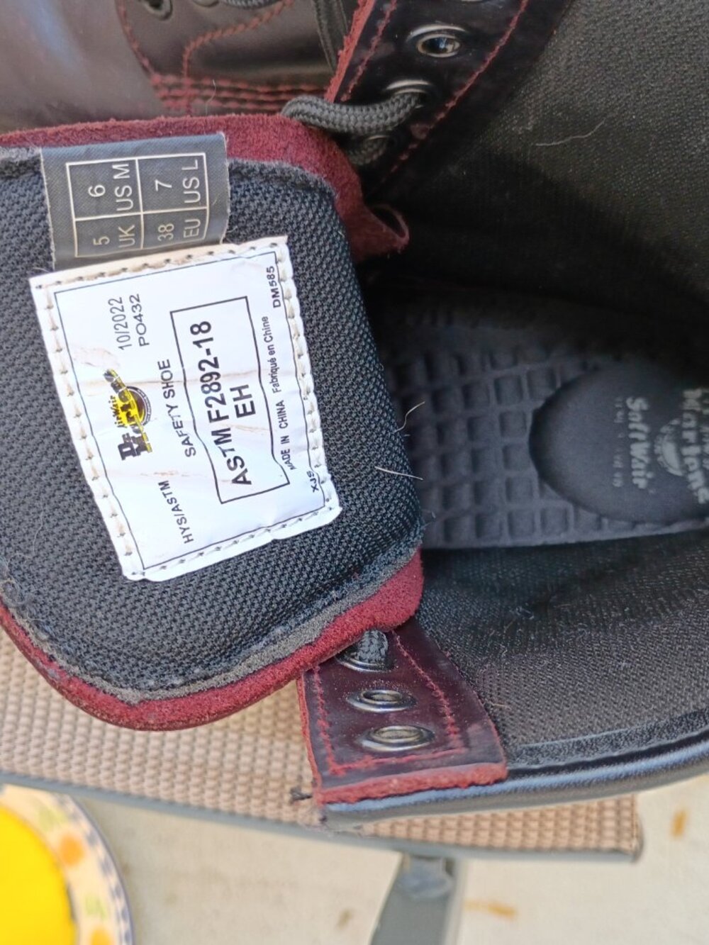 Dr.martens Cherry 🍒 Red Arcadia 7 USL - Picture 6 of 7